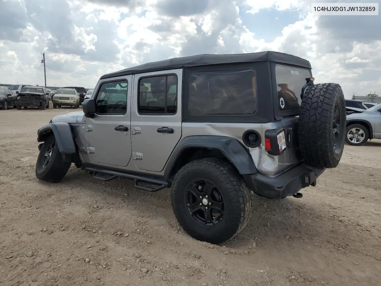 2018 Jeep Wrangler Unlimited Sport VIN: 1C4HJXDG1JW132859 Lot: 70210904