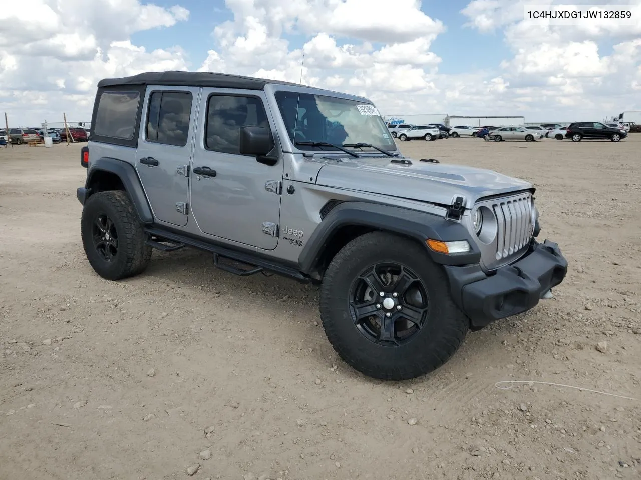 2018 Jeep Wrangler Unlimited Sport VIN: 1C4HJXDG1JW132859 Lot: 70210904