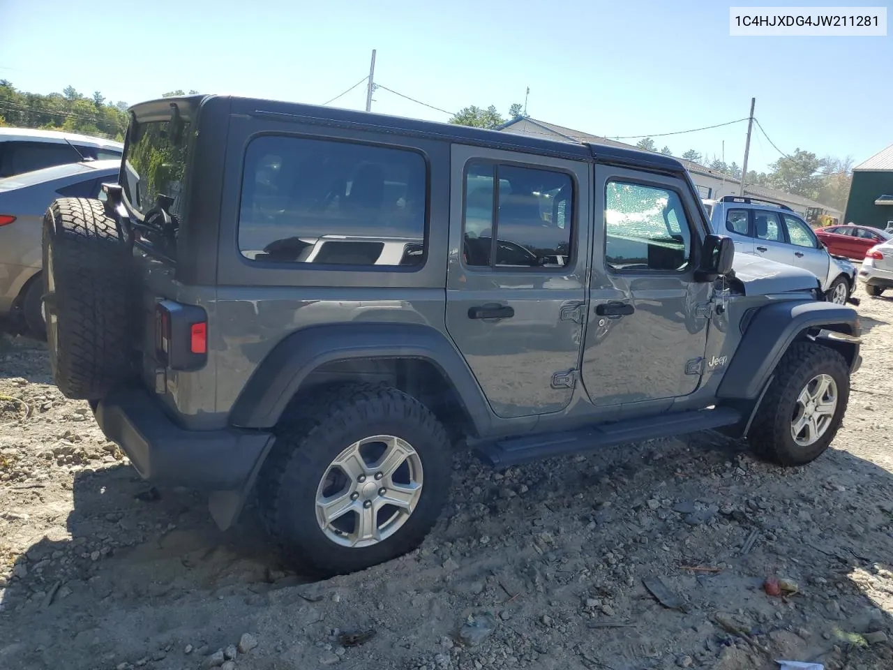 2018 Jeep Wrangler Unlimited Sport VIN: 1C4HJXDG4JW211281 Lot: 70572114