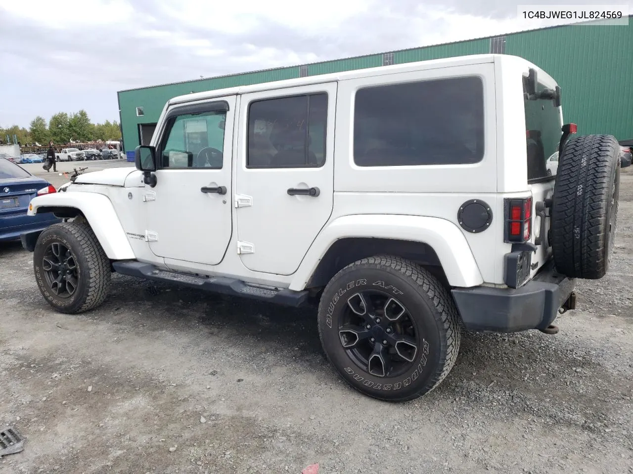 2018 Jeep Wrangler Unlimited Sahara VIN: 1C4BJWEG1JL824569 Lot: 70665254