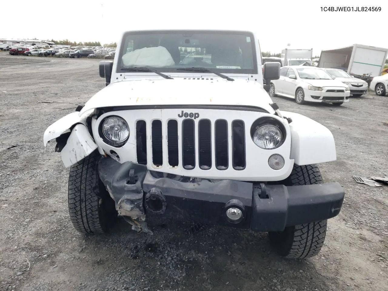 2018 Jeep Wrangler Unlimited Sahara VIN: 1C4BJWEG1JL824569 Lot: 70665254