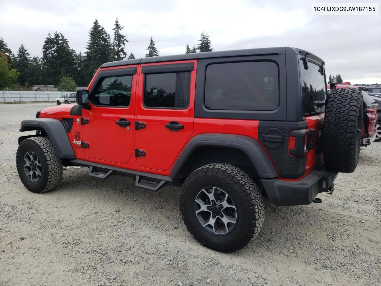 2018 Jeep Wrangler Unlimited Sport VIN: 1C4HJXDG9JW187155 Lot: 70692274