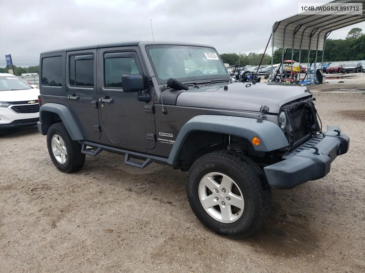 2018 Jeep Wrangler Unlimited Sport VIN: 1C4BJWDG5JL891712 Lot: 70742224