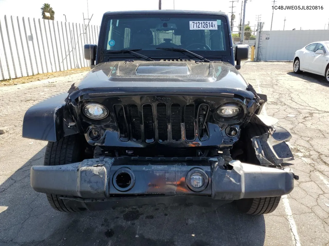 2018 Jeep Wrangler Unlimited Sahara VIN: 1C4BJWEG5JL820816 Lot: 71212614