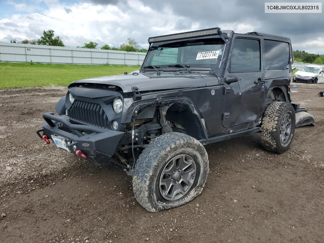 2018 Jeep Wrangler Rubicon VIN: 1C4BJWCGXJL802315 Lot: 71227714