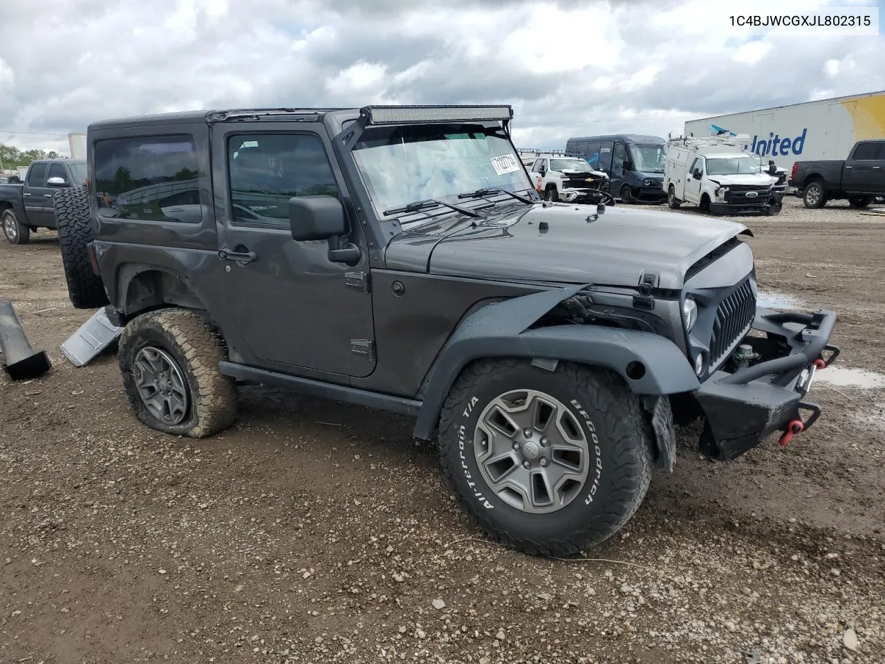 2018 Jeep Wrangler Rubicon VIN: 1C4BJWCGXJL802315 Lot: 71227714