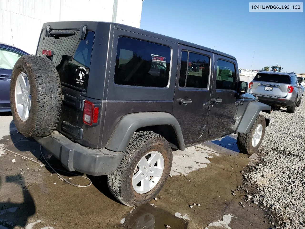 2018 Jeep Wrangler Unlimited Sport VIN: 1C4HJWDG6JL931130 Lot: 71254354