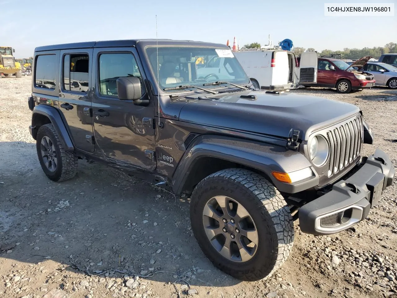 2018 Jeep Wrangler Unlimited Sahara VIN: 1C4HJXEN8JW196801 Lot: 71353044