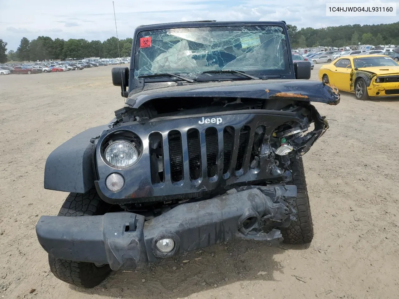 2018 Jeep Wrangler Unlimited Sport VIN: 1C4HJWDG4JL931160 Lot: 71380214