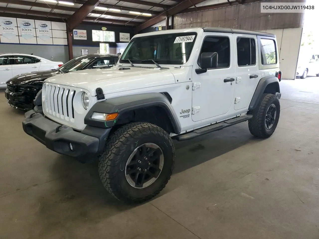 2018 Jeep Wrangler Unlimited Sport VIN: 1C4HJXDG0JW119438 Lot: 71462944