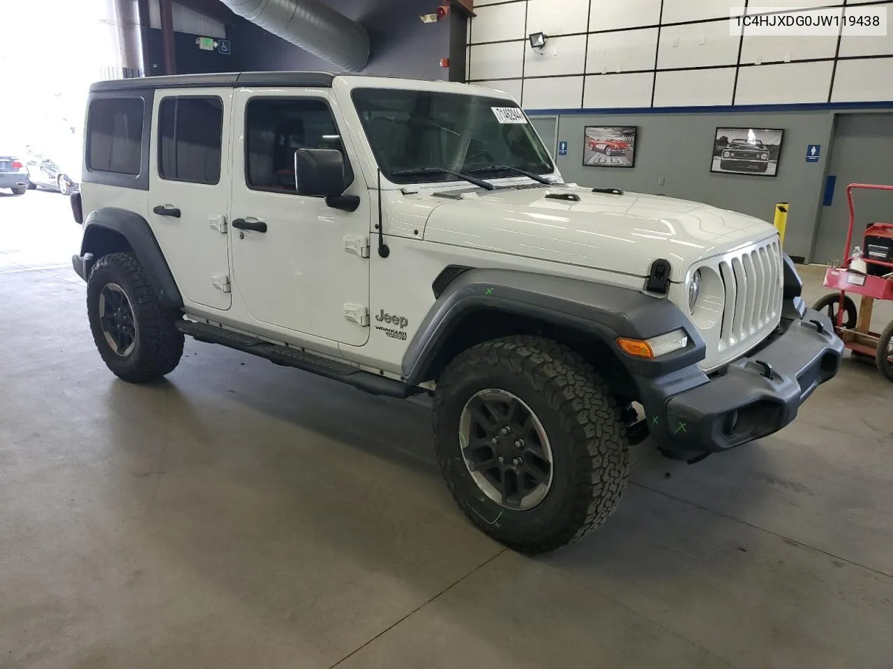 2018 Jeep Wrangler Unlimited Sport VIN: 1C4HJXDG0JW119438 Lot: 71462944