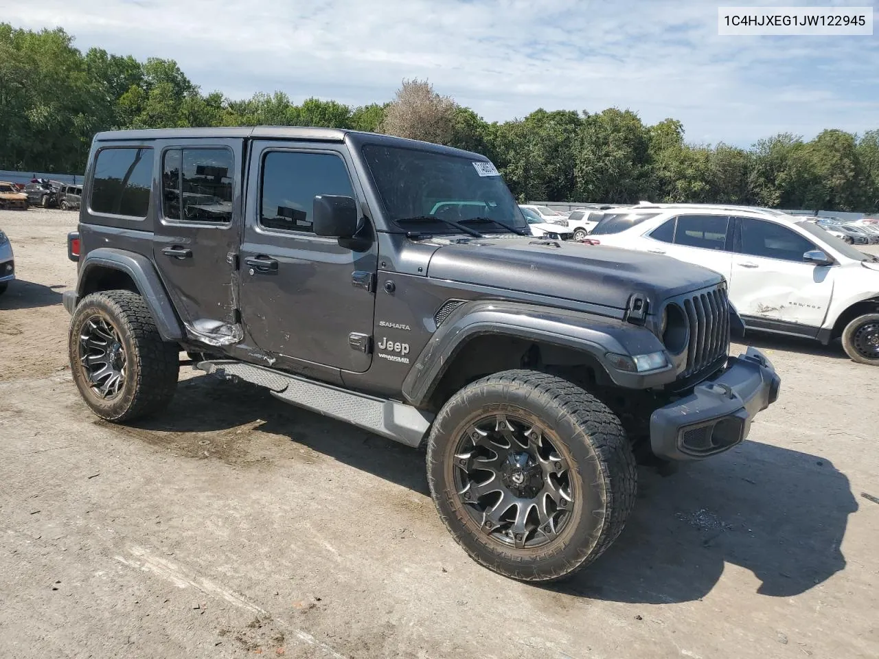 2018 Jeep Wrangler Unlimited Sahara VIN: 1C4HJXEG1JW122945 Lot: 71480574