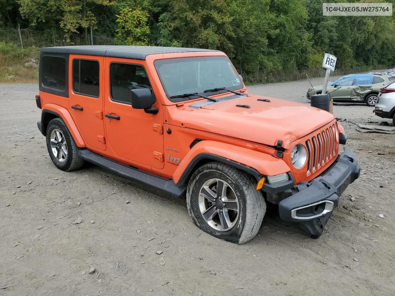 2018 Jeep Wrangler Unlimited Sahara VIN: 1C4HJXEG5JW275764 Lot: 71931984