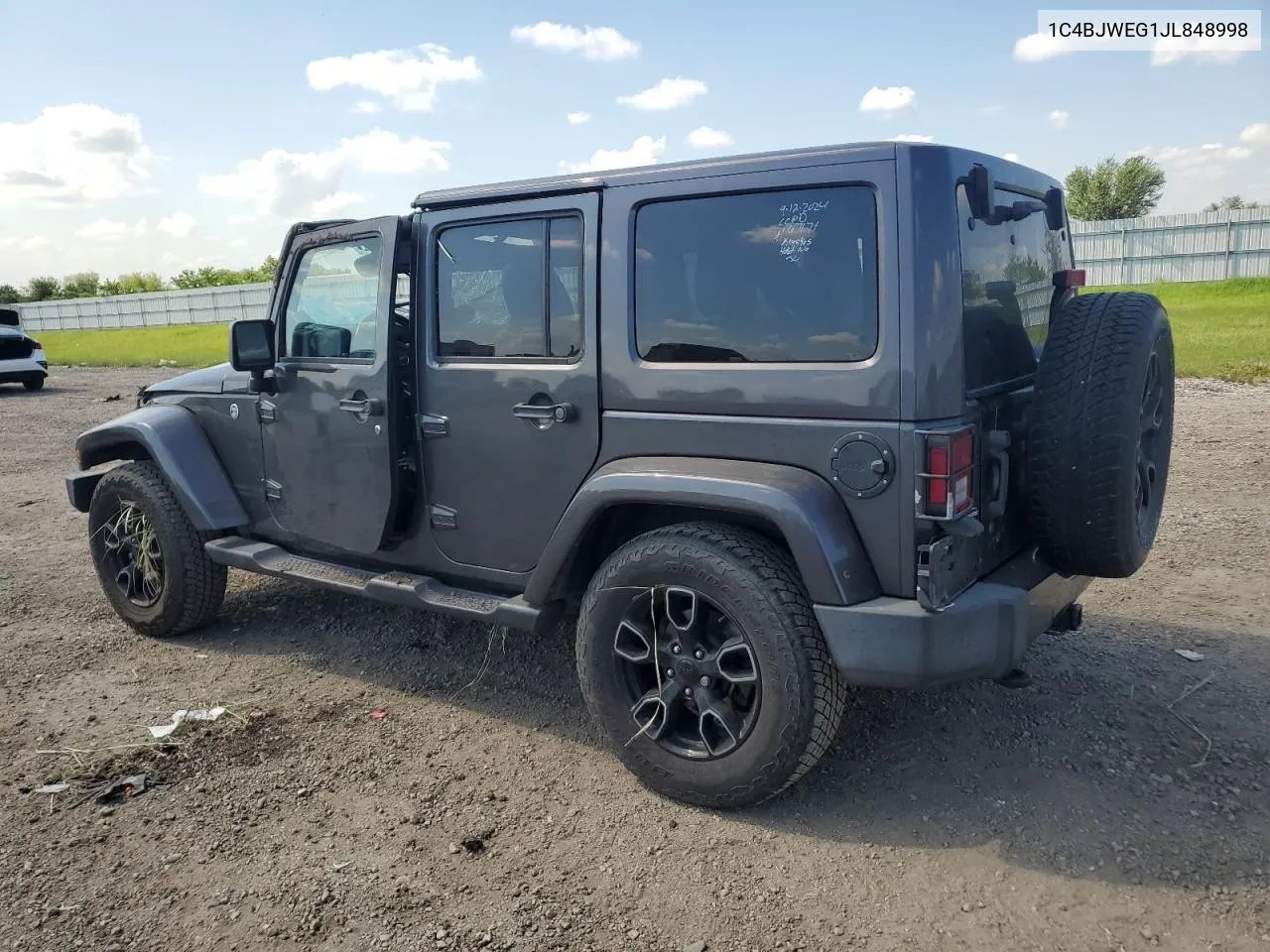 2018 Jeep Wrangler Unlimited Sahara VIN: 1C4BJWEG1JL848998 Lot: 71987874