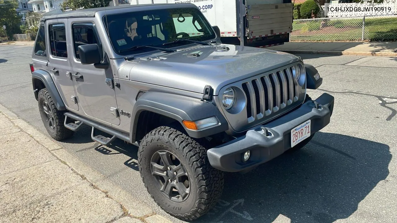 2018 Jeep Wrangler Unlimited Sport VIN: 1C4HJXDG8JW190919 Lot: 72001644