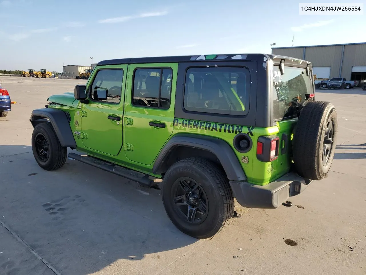 2018 Jeep Wrangler Unlimited Sport VIN: 1C4HJXDN4JW266554 Lot: 72445414