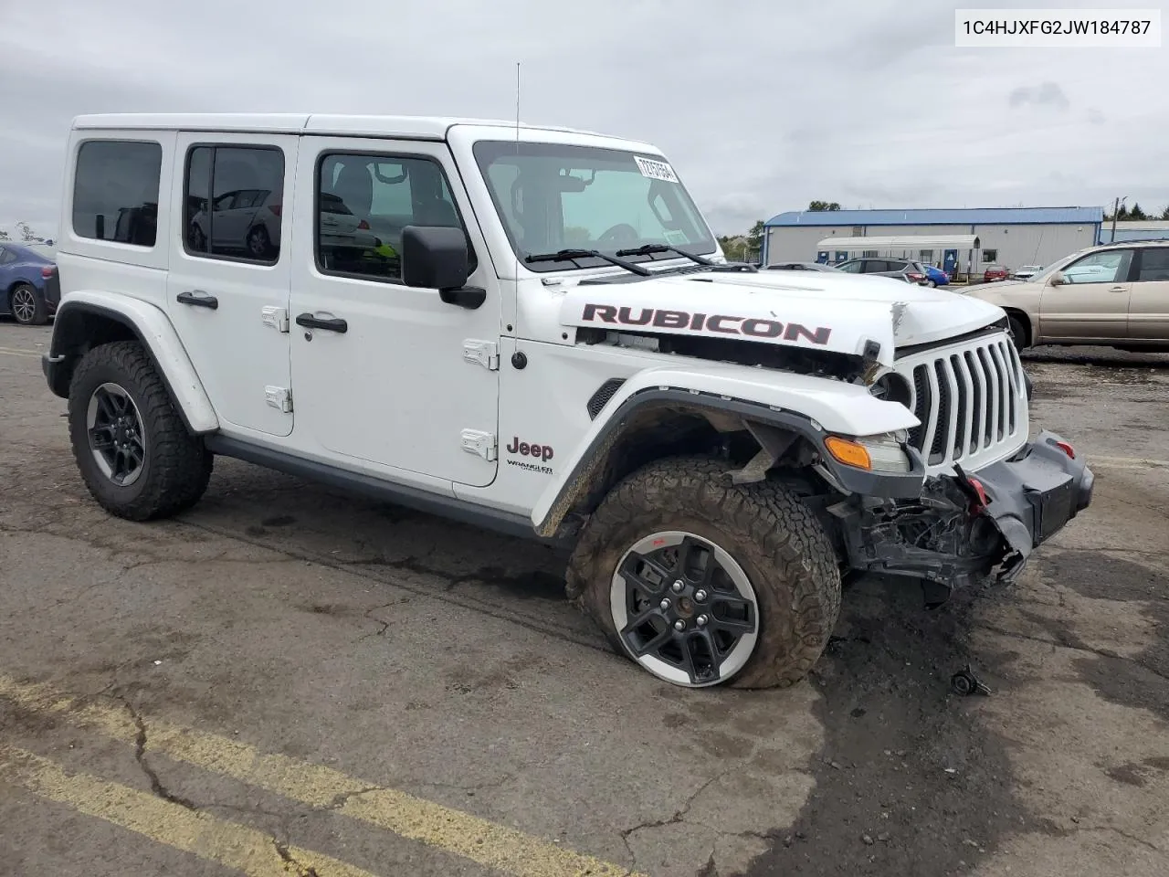 2018 Jeep Wrangler Unlimited Rubicon VIN: 1C4HJXFG2JW184787 Lot: 72757554