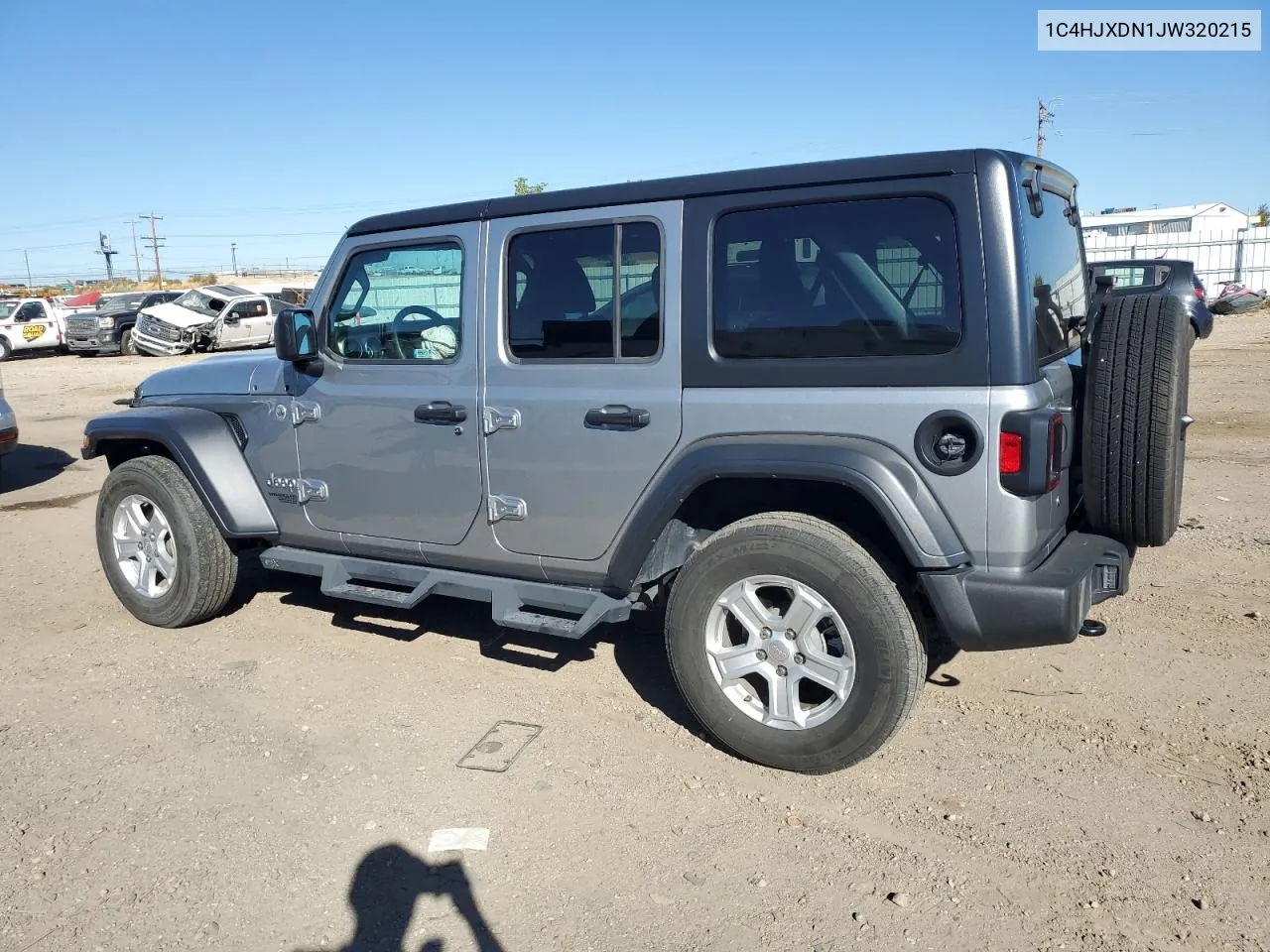 2018 Jeep Wrangler Unlimited Sport VIN: 1C4HJXDN1JW320215 Lot: 72768954