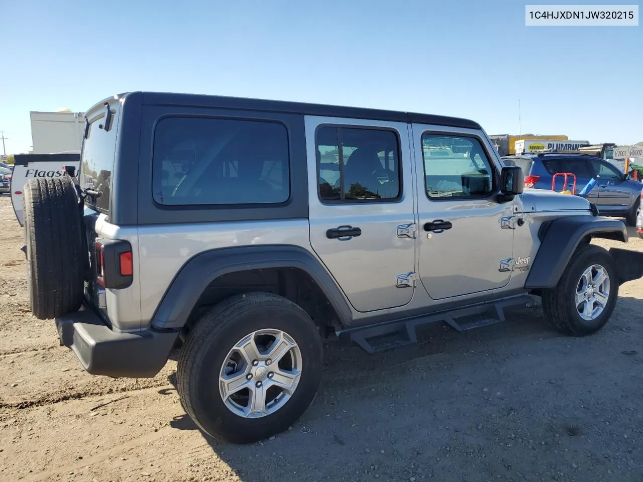 2018 Jeep Wrangler Unlimited Sport VIN: 1C4HJXDN1JW320215 Lot: 72768954