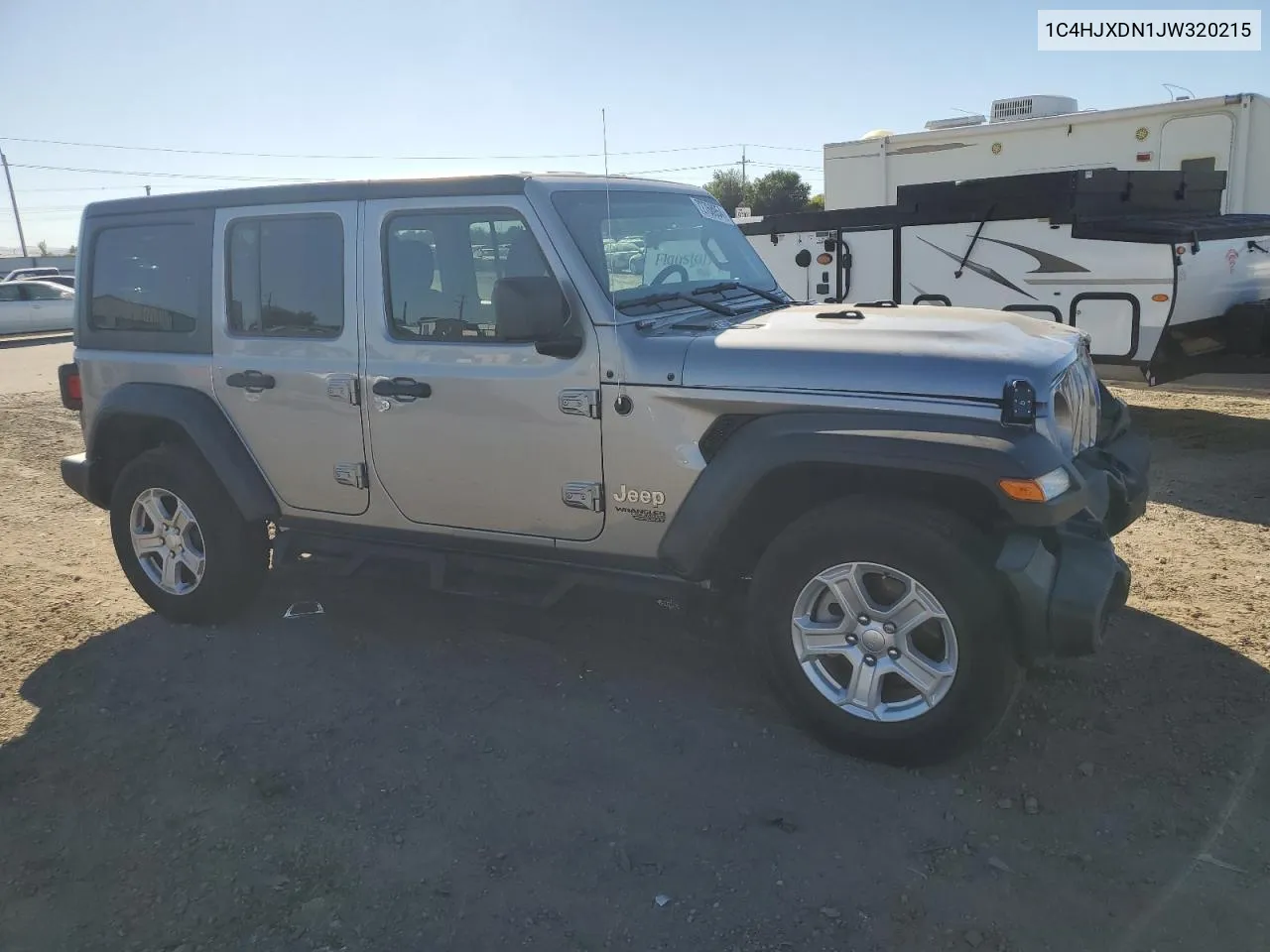 2018 Jeep Wrangler Unlimited Sport VIN: 1C4HJXDN1JW320215 Lot: 72768954