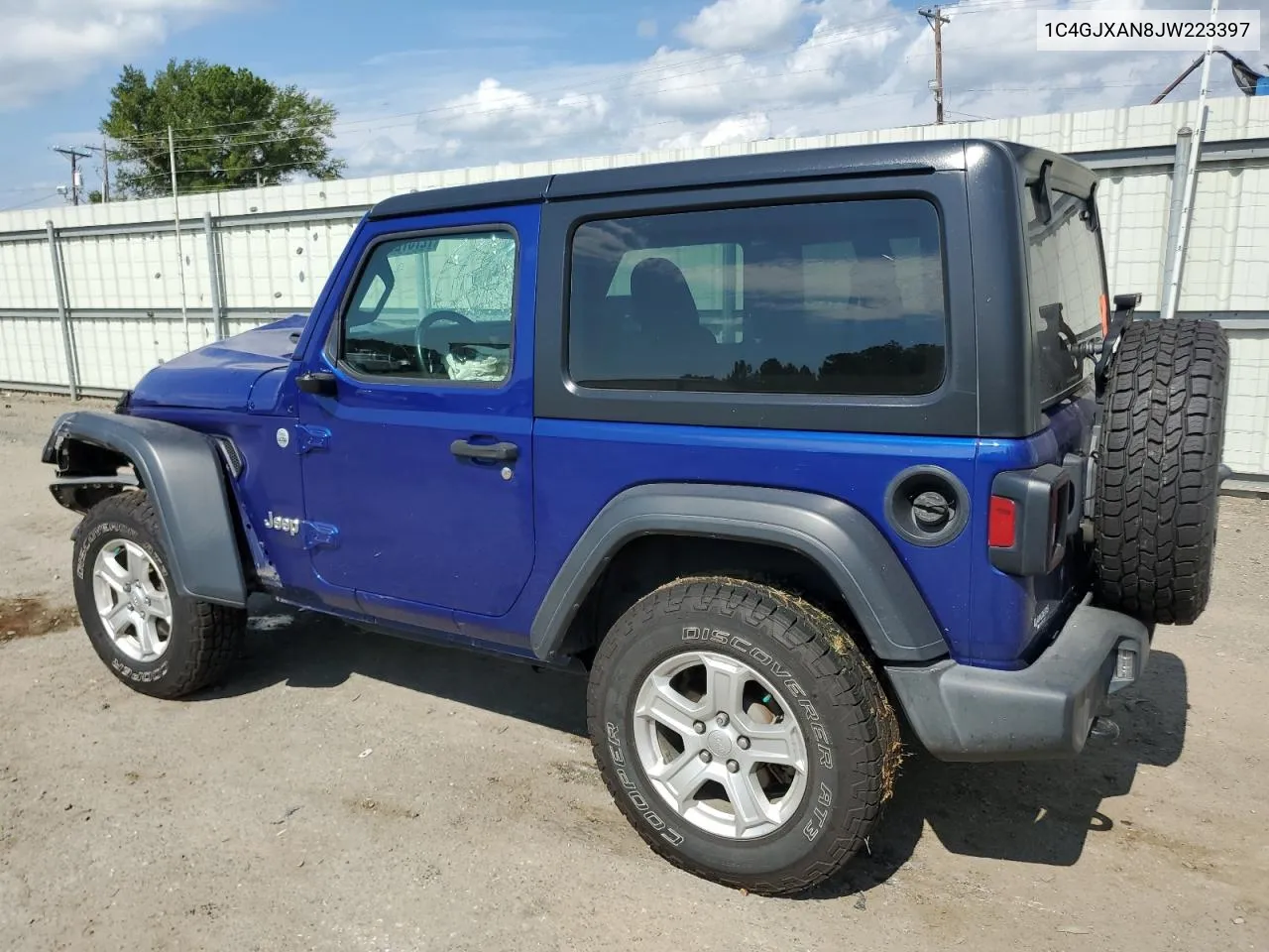 2018 Jeep Wrangler Sport VIN: 1C4GJXAN8JW223397 Lot: 72787264