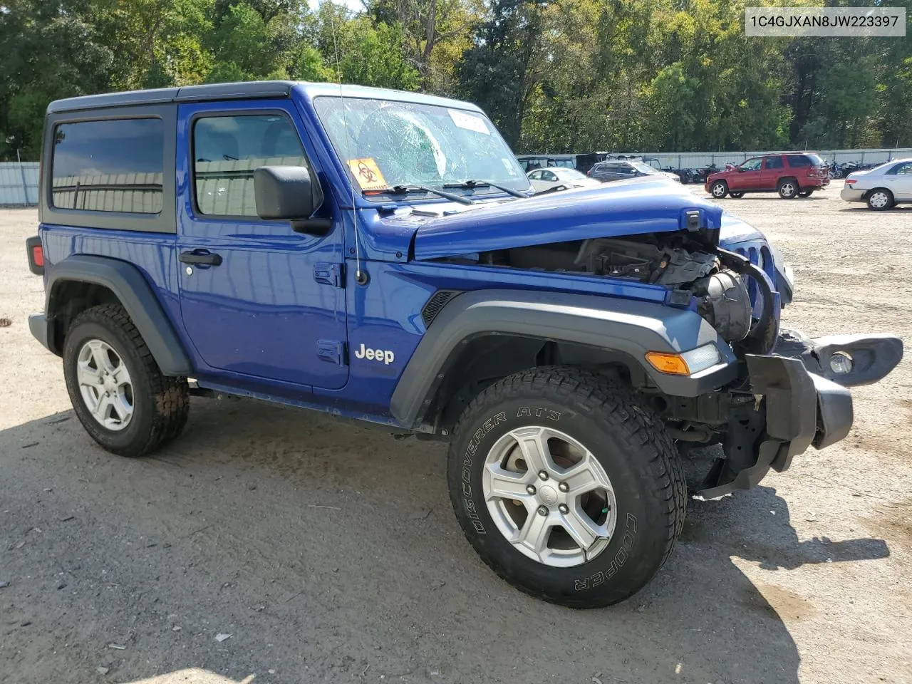 2018 Jeep Wrangler Sport VIN: 1C4GJXAN8JW223397 Lot: 72787264