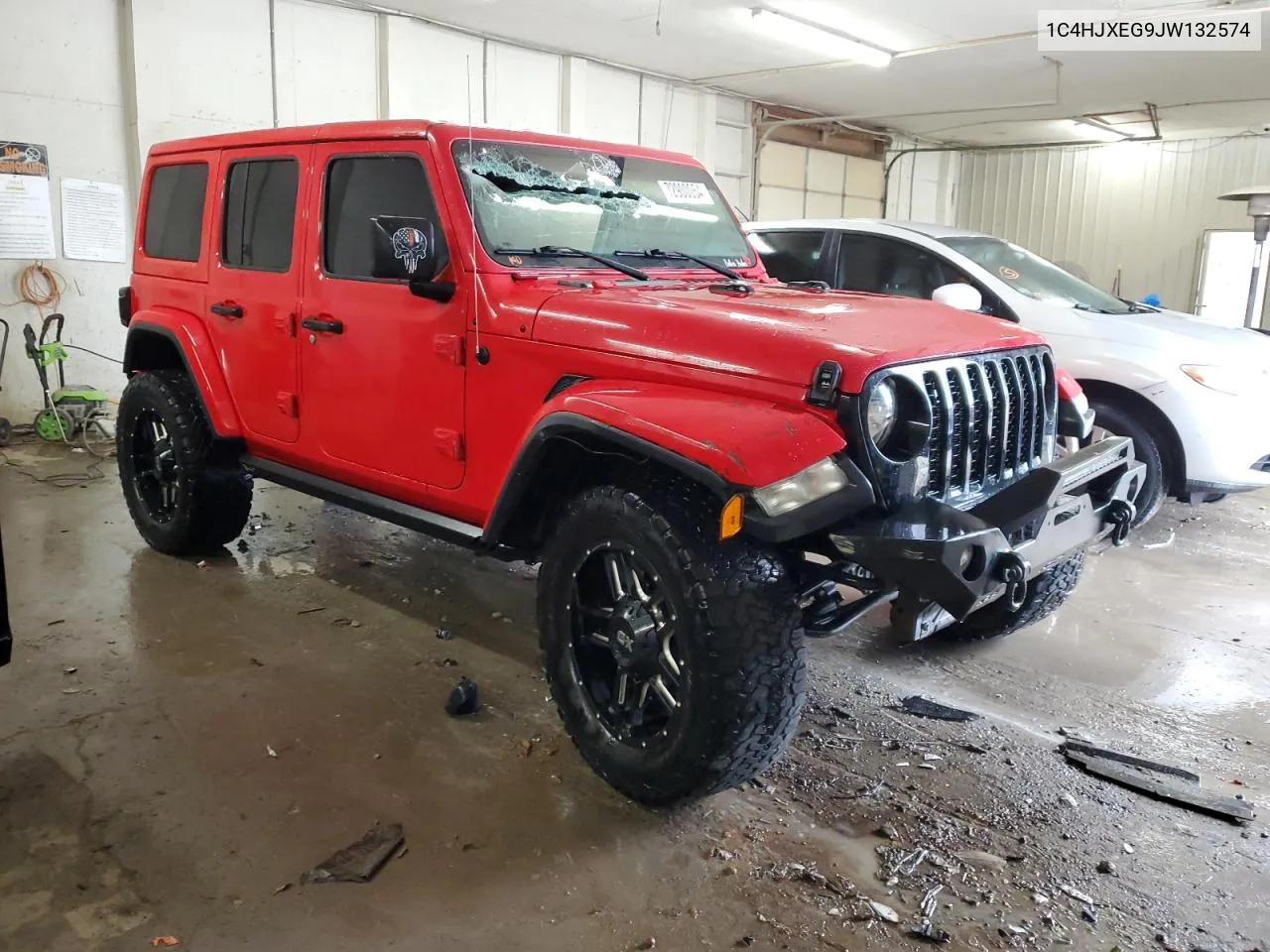 2018 Jeep Wrangler Unlimited Sahara VIN: 1C4HJXEG9JW132574 Lot: 72900054