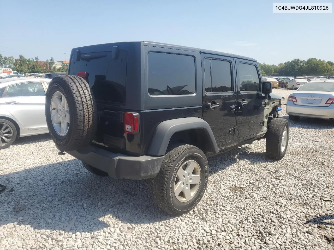 2018 Jeep Wrangler Unlimited Sport VIN: 1C4BJWDG4JL810926 Lot: 72987394