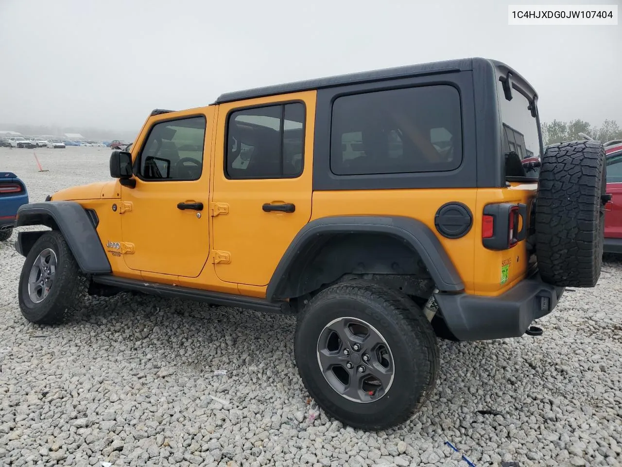 2018 Jeep Wrangler Unlimited Sport VIN: 1C4HJXDG0JW107404 Lot: 72990354