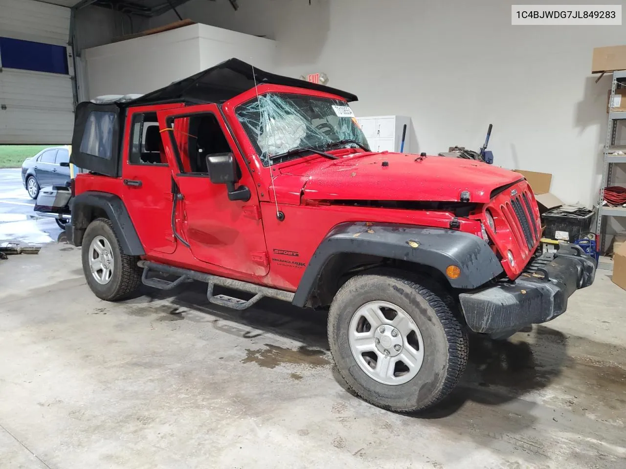 2018 Jeep Wrangler Unlimited Sport VIN: 1C4BJWDG7JL849283 Lot: 73108554