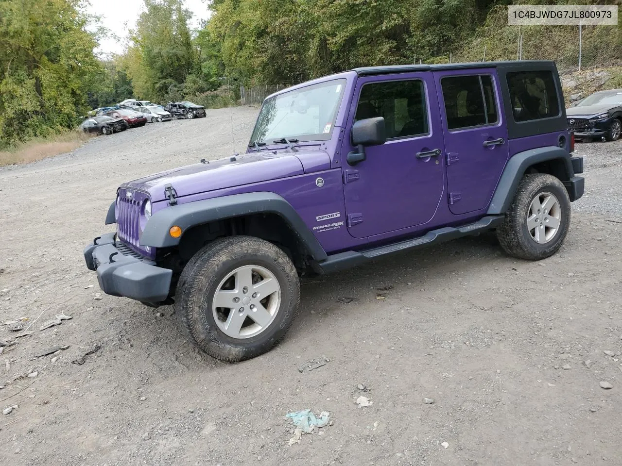 2018 Jeep Wrangler Unlimited Sport VIN: 1C4BJWDG7JL800973 Lot: 73144674