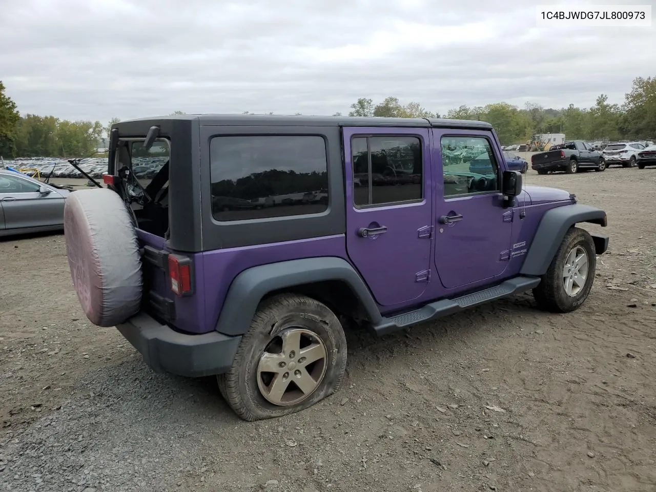 2018 Jeep Wrangler Unlimited Sport VIN: 1C4BJWDG7JL800973 Lot: 73144674