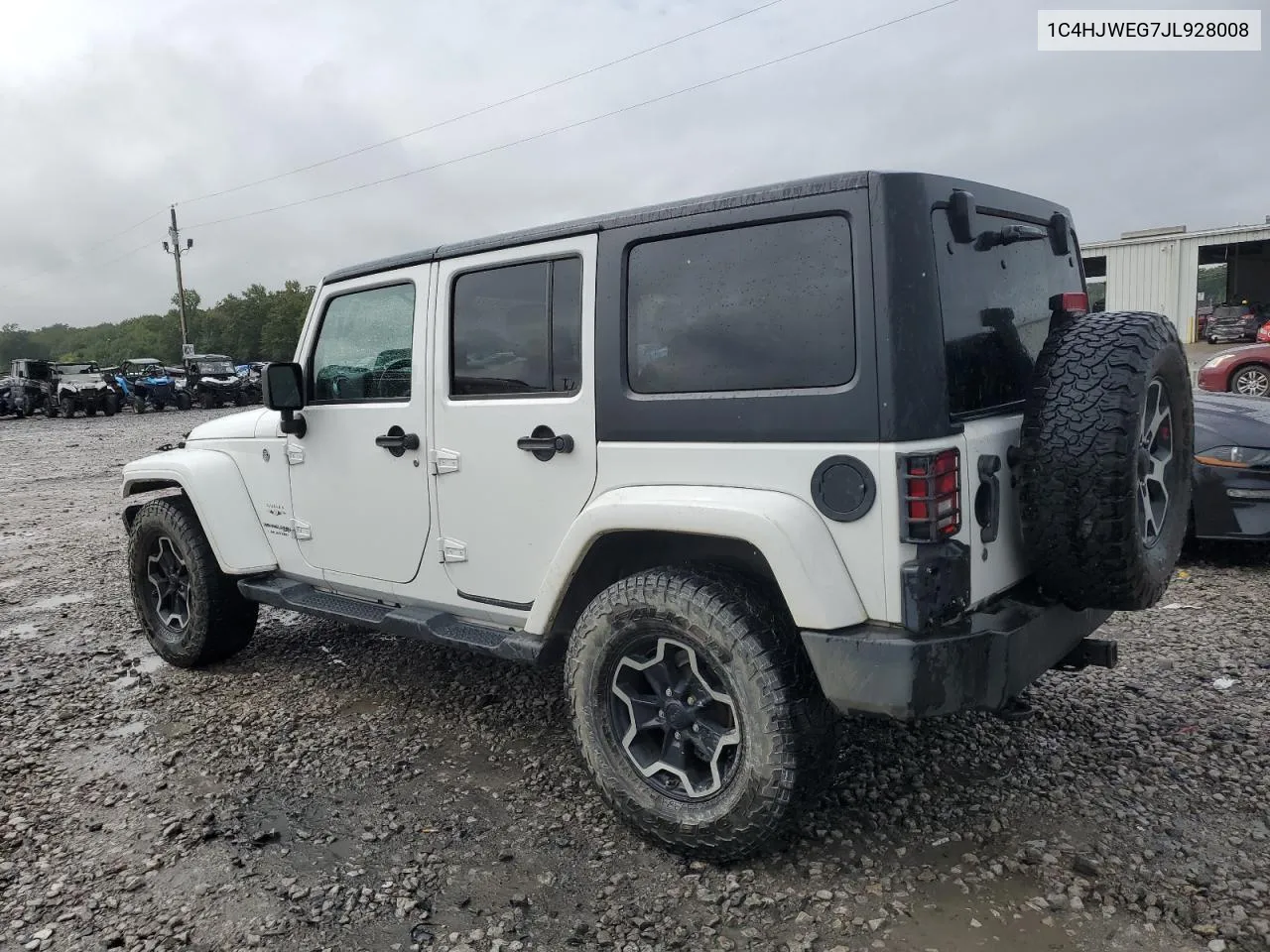 2018 Jeep Wrangler Unlimited Sahara VIN: 1C4HJWEG7JL928008 Lot: 73210964