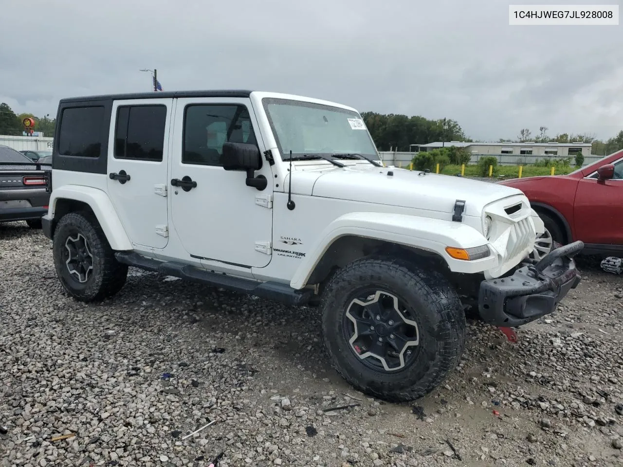 2018 Jeep Wrangler Unlimited Sahara VIN: 1C4HJWEG7JL928008 Lot: 73210964