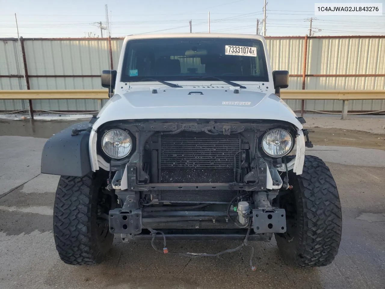 2018 Jeep Wrangler Sport VIN: 1C4AJWAG2JL843276 Lot: 73331074