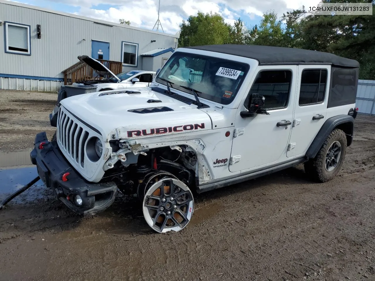 2018 Jeep Wrangler Unlimited Rubicon VIN: 1C4HJXFG6JW131283 Lot: 73399534