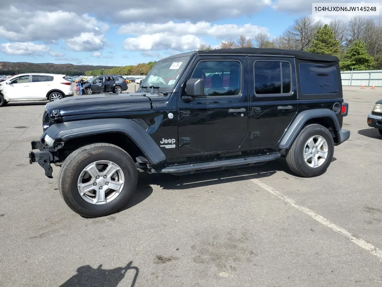 2018 Jeep Wrangler Unlimited Sport VIN: 1C4HJXDN6JW145248 Lot: 73427064