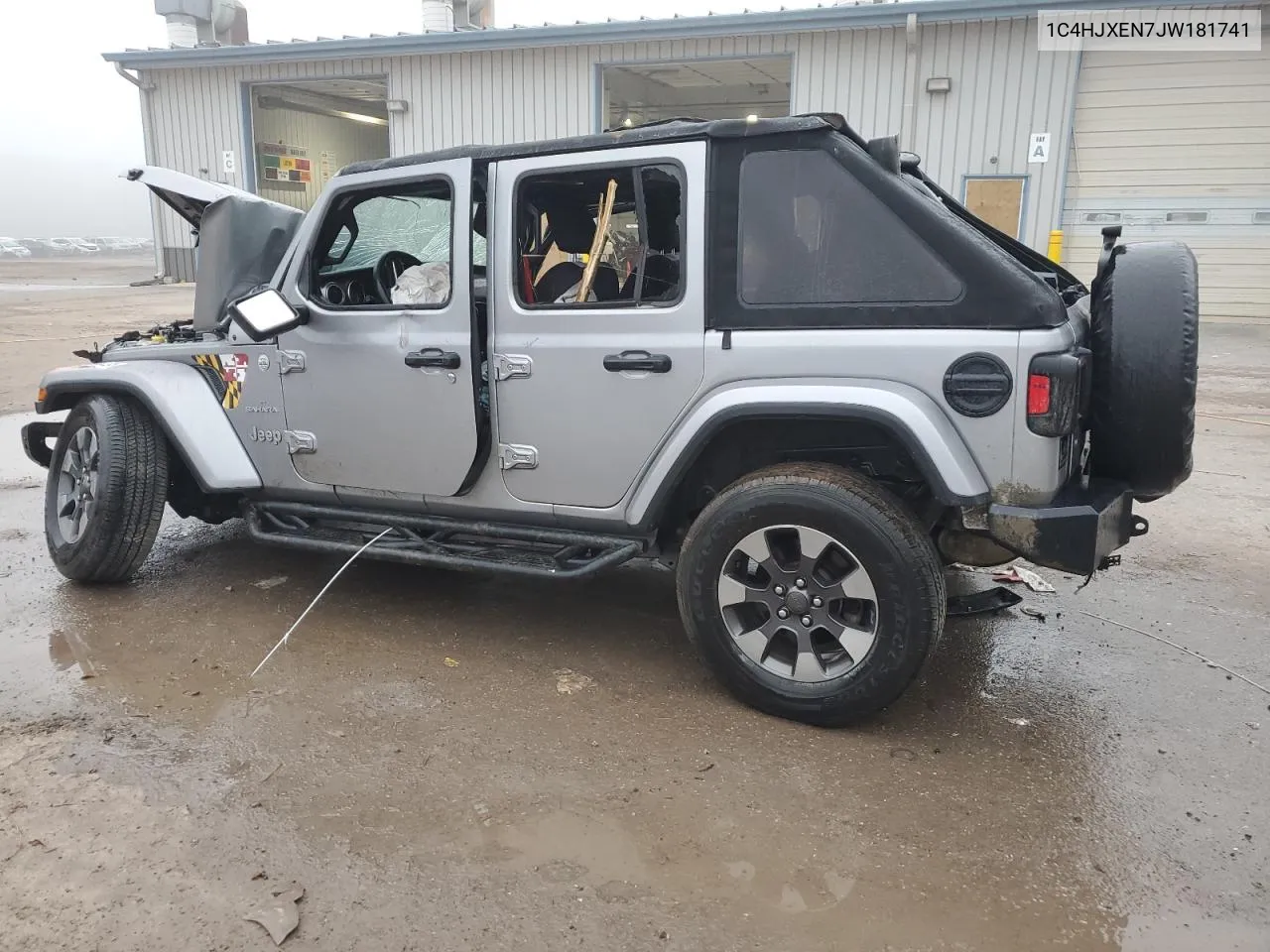 2018 Jeep Wrangler Unlimited Sahara VIN: 1C4HJXEN7JW181741 Lot: 74131294