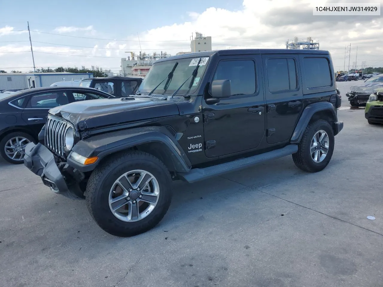 2018 Jeep Wrangler Unlimited Sahara VIN: 1C4HJXEN1JW314929 Lot: 74366444