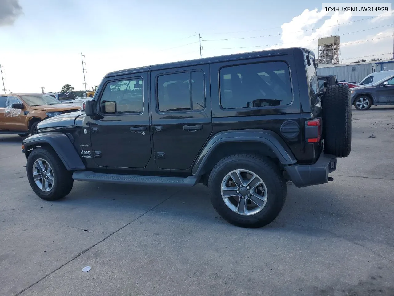 2018 Jeep Wrangler Unlimited Sahara VIN: 1C4HJXEN1JW314929 Lot: 74366444