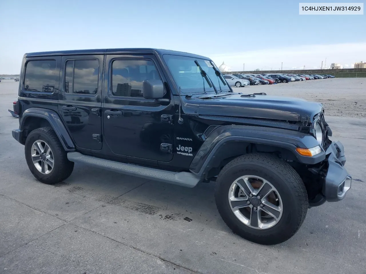 2018 Jeep Wrangler Unlimited Sahara VIN: 1C4HJXEN1JW314929 Lot: 74366444