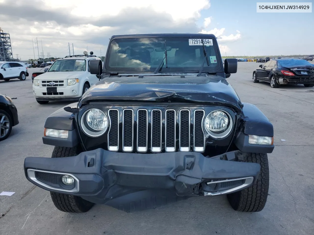 2018 Jeep Wrangler Unlimited Sahara VIN: 1C4HJXEN1JW314929 Lot: 74366444