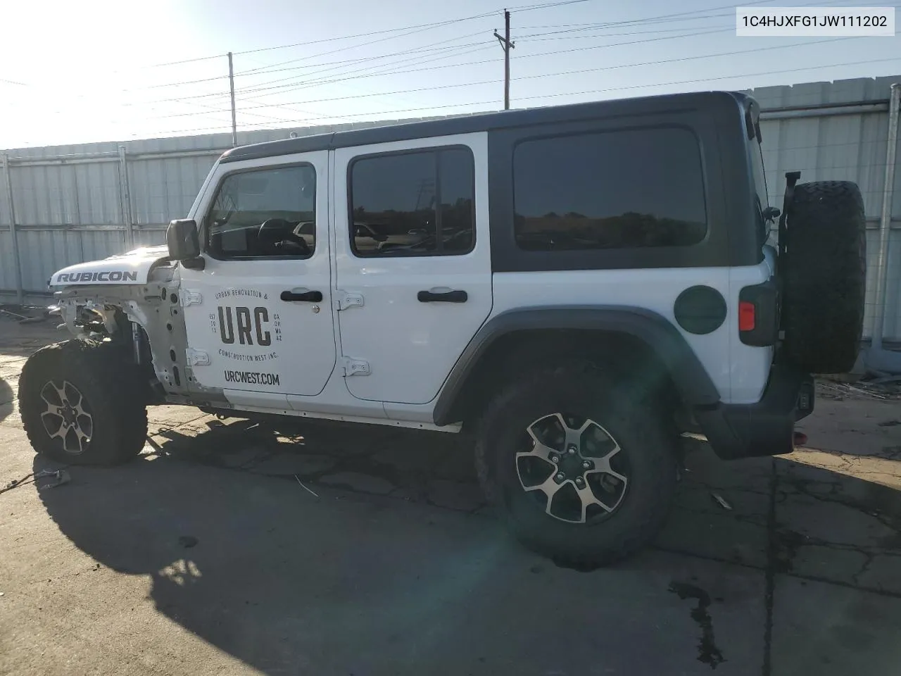 1C4HJXFG1JW111202 2018 Jeep Wrangler Unlimited Rubicon