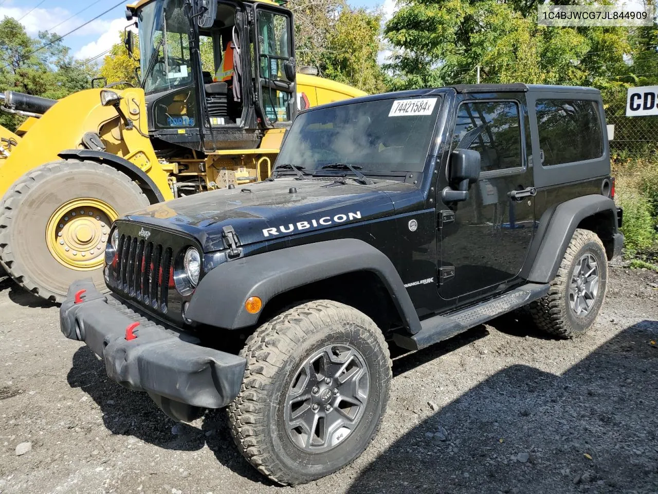 2018 Jeep Wrangler Rubicon VIN: 1C4BJWCG7JL844909 Lot: 74421584