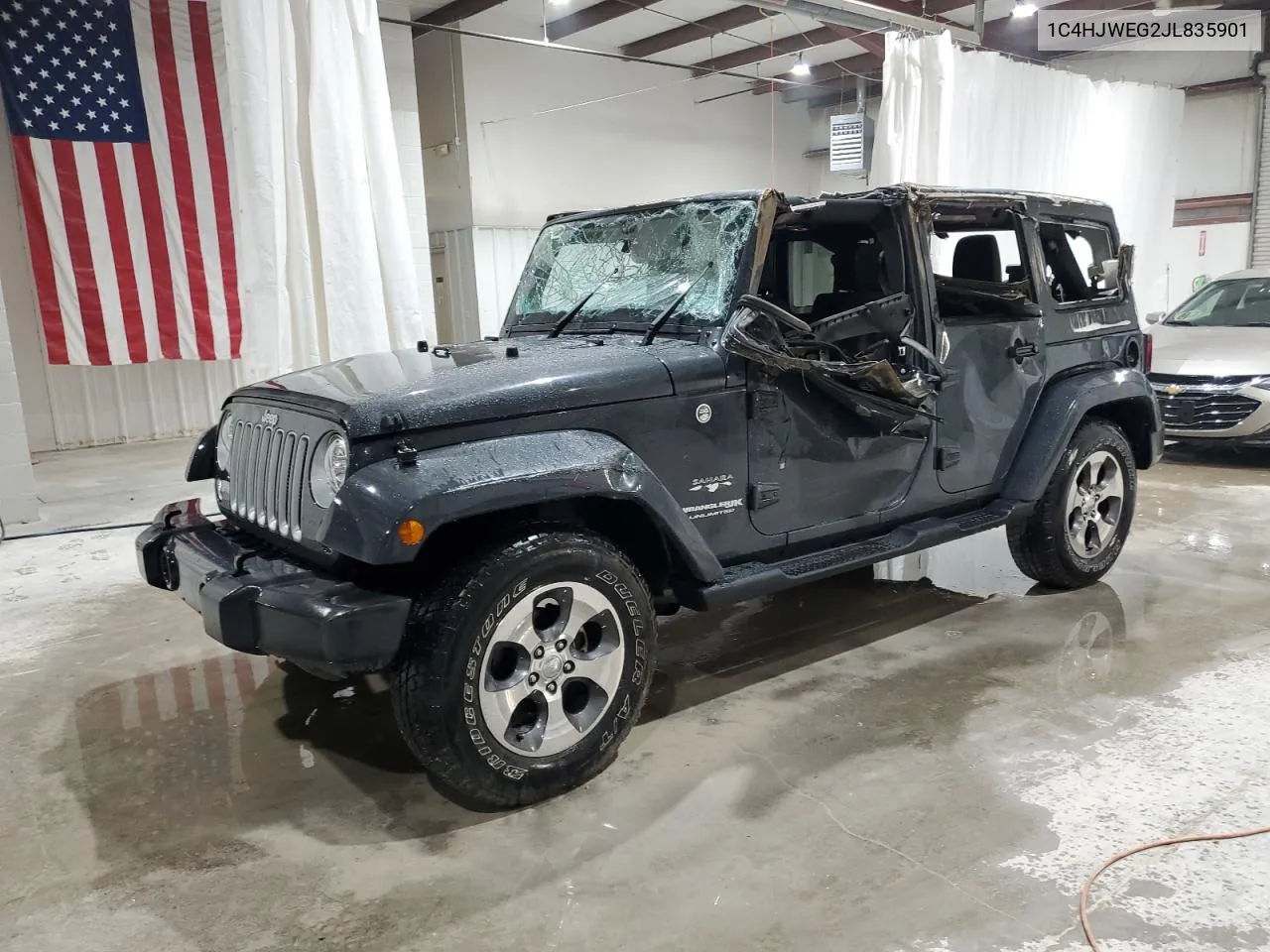 2018 Jeep Wrangler Unlimited Sahara VIN: 1C4HJWEG2JL835901 Lot: 74591474