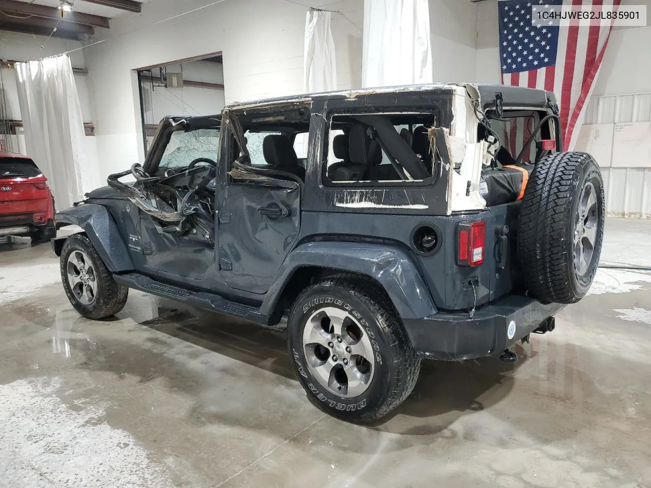 2018 Jeep Wrangler Unlimited Sahara VIN: 1C4HJWEG2JL835901 Lot: 74591474