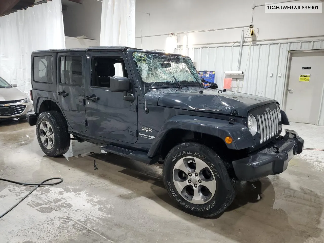 2018 Jeep Wrangler Unlimited Sahara VIN: 1C4HJWEG2JL835901 Lot: 74591474