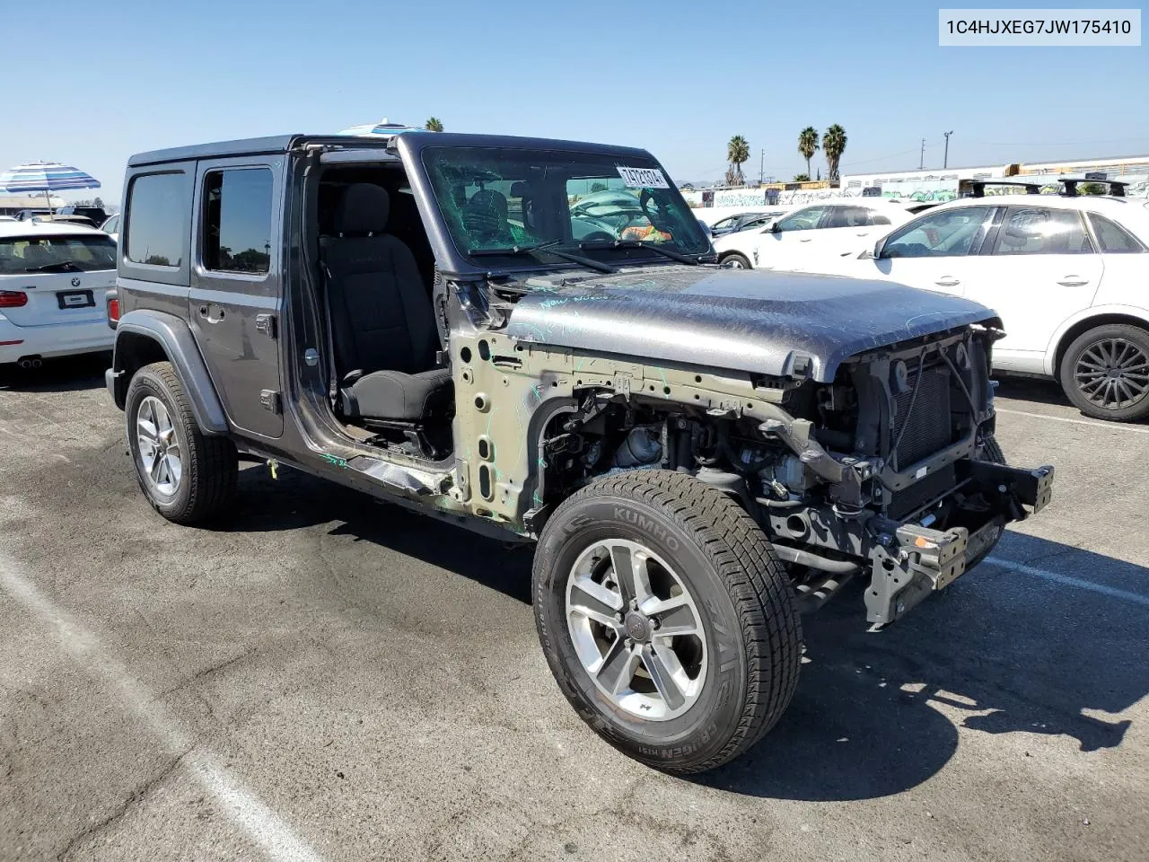 2018 Jeep Wrangler Unlimited Sahara VIN: 1C4HJXEG7JW175410 Lot: 74721374