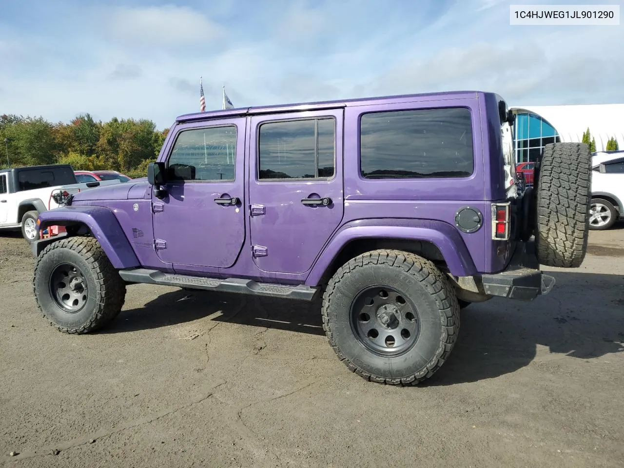 2018 Jeep Wrangler Unlimited Sahara VIN: 1C4HJWEG1JL901290 Lot: 74795864