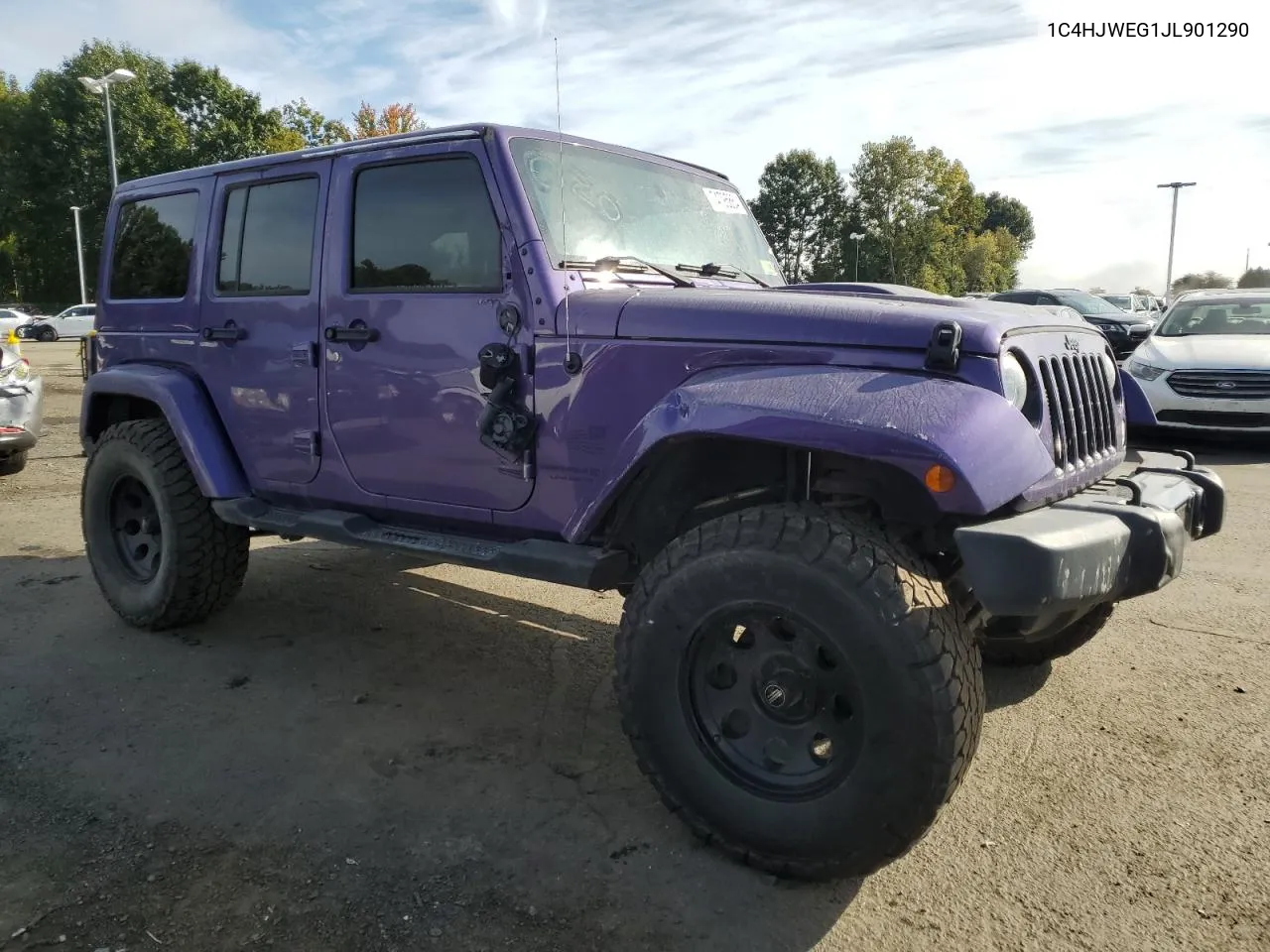 2018 Jeep Wrangler Unlimited Sahara VIN: 1C4HJWEG1JL901290 Lot: 74795864